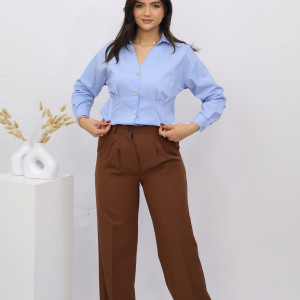 Pantalon large double Pli