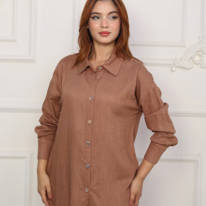 Ensemble lin marron